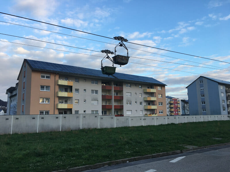 Materialseilbahn Leimen - Odenwald-Madonnen-Radweg