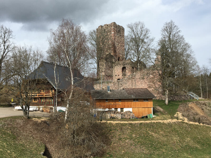 Burgruine Waldau - Königsfeld im Schwarzwald - Schwarzwald-Panorama-Radweg