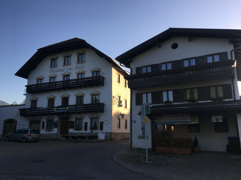 Bergen Gasthäuser - Start Etappe - Bodensee-Königssee-Radweg