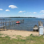 Chiemsee in Bernau am Chiemsee - Bodensee-Königssee-Radweg