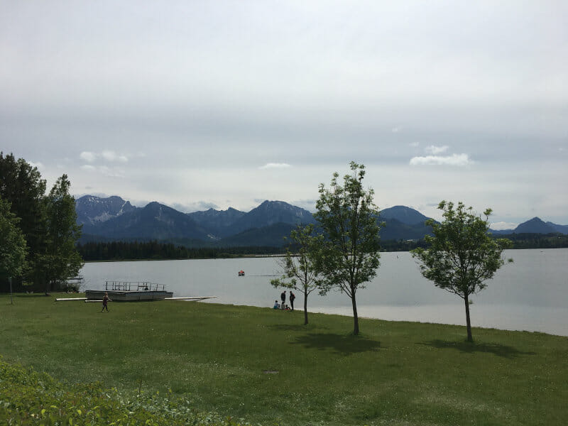 Hopfensee kurz vor Füssen - Bodensee-Königssee-Radweg