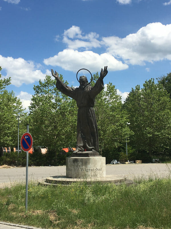 Pater Pio in Wigratzbad - heilige Statue