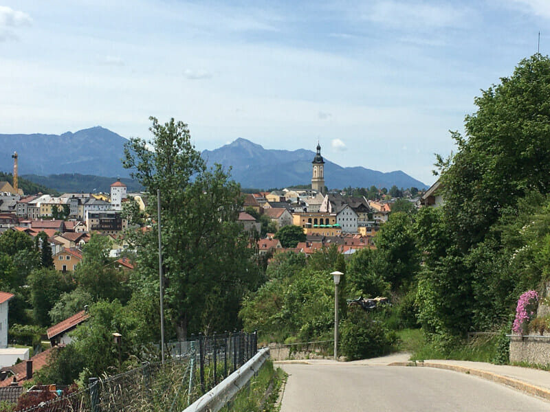 Traunstein von oben - Radtour