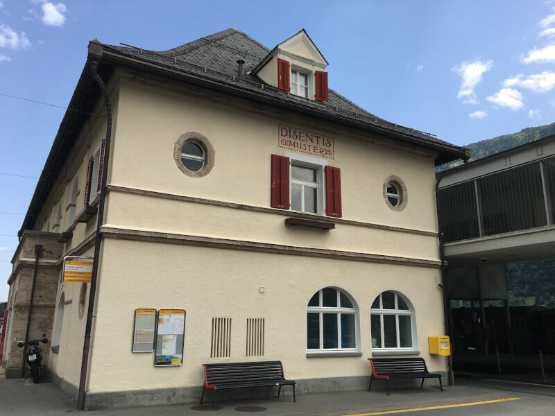 Disentis/Muster - Bahnhof - Rheinradweg