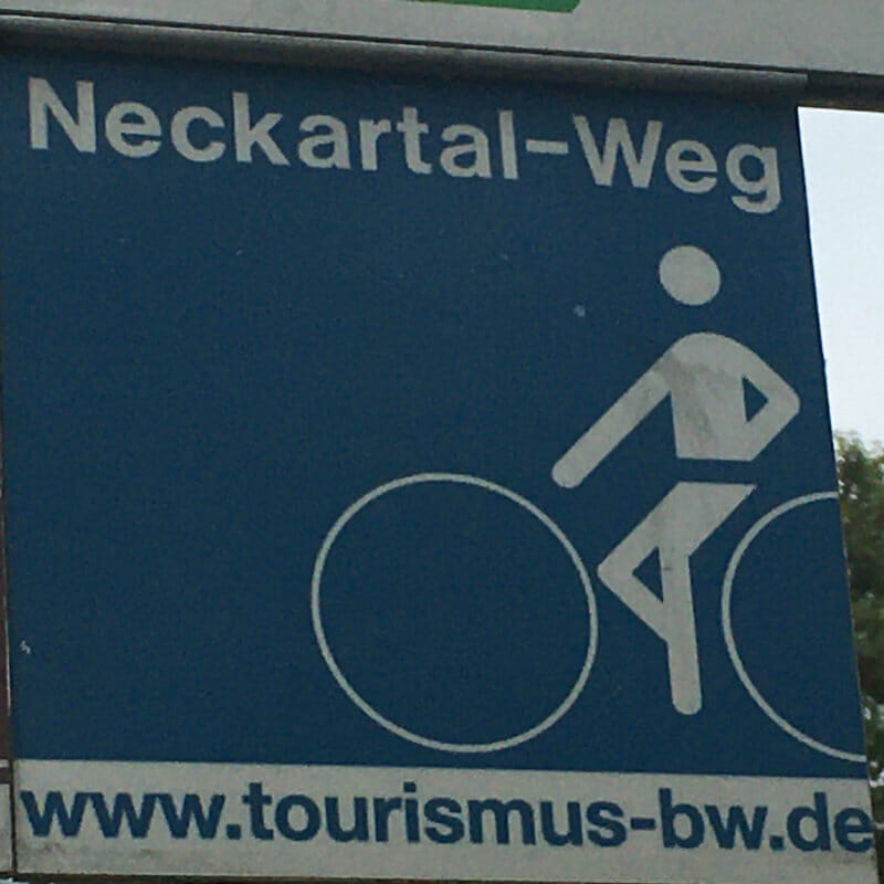 Neckartalradweg Beschilderung