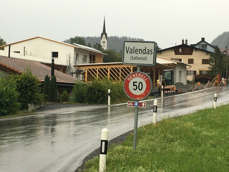 Safiental Valendas - Rheinradweg Schweiz