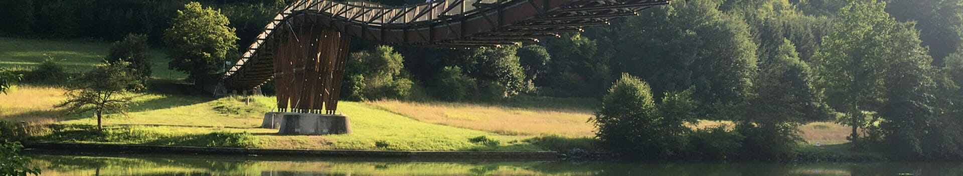 Altmühltalradweg Essing Holzbrücke