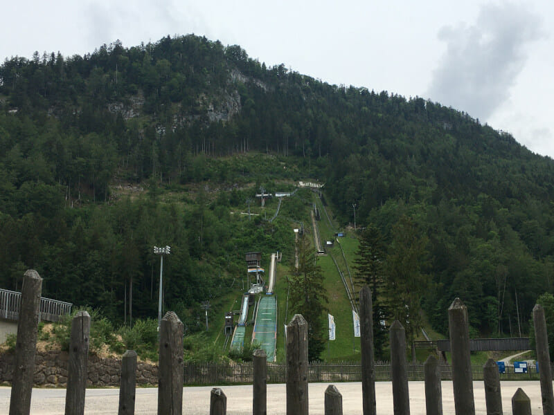 Chiemgau Arena in Ruhpolding am Mozartradweg