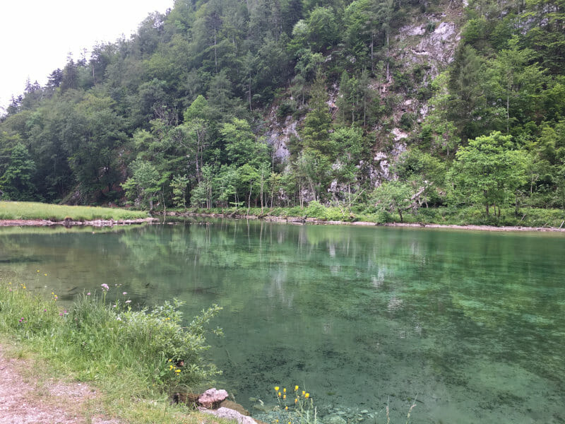 Förchensee zwischen Ruhpolding und Reit am Winkl - Mozartradweg