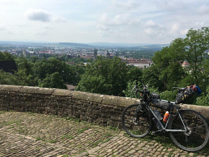 Aussicht vom Kloster Frauenberg in Fulda - Fuldaradweg