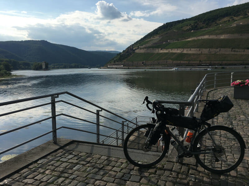 Bingen am Rhein an der Nahe - Naheradweg - Rheinradweg