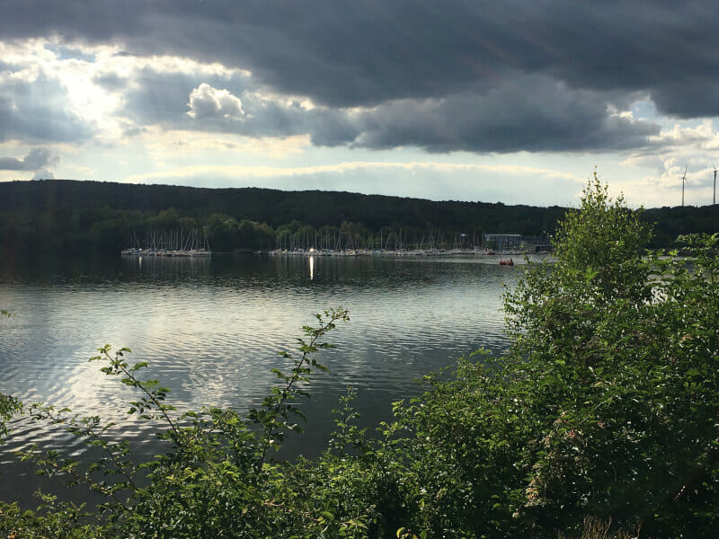 Bostalsee in Nohfelden am Naheradweg