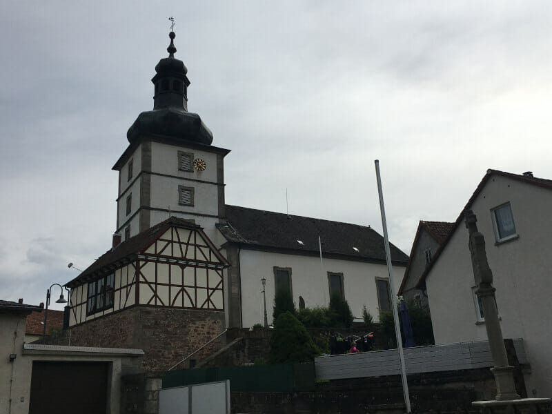 Kirche in Ebersburg-Schmalnau - Fulda-Radweg