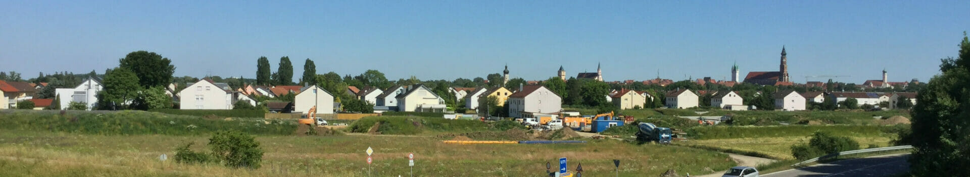 Straubing - Panorama - Donauradweg