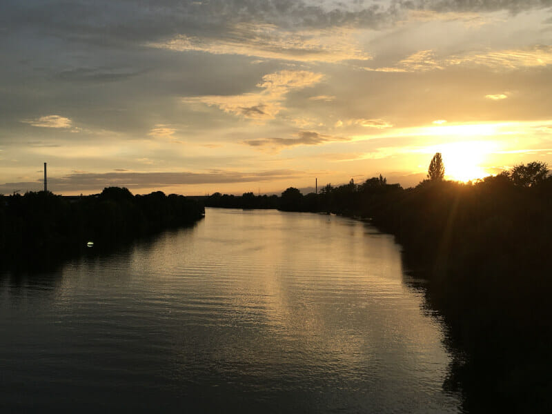 Blick Ebertbrücke - Aschaffenburg - Am Main