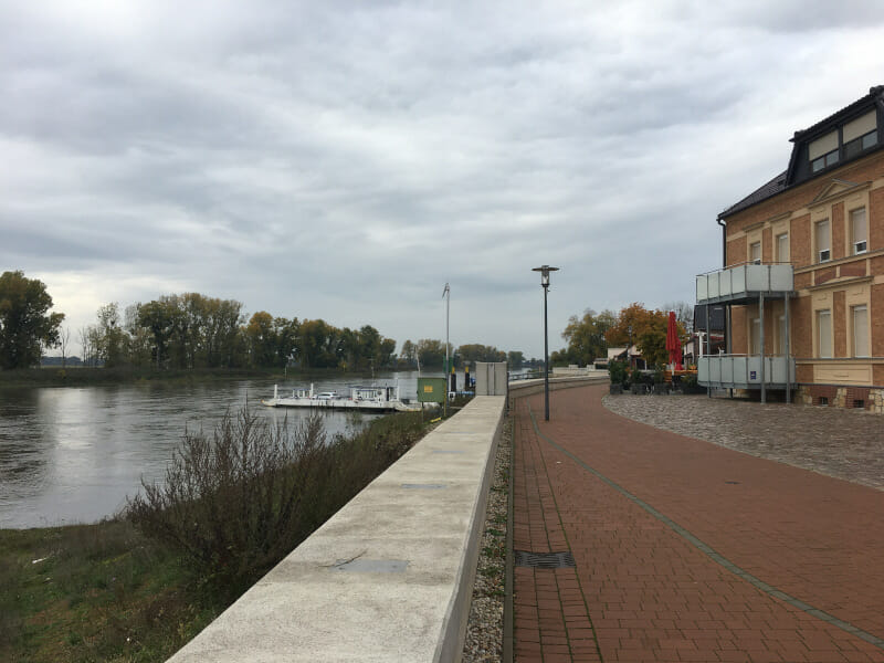 Blick auf die Elbe in Elster (Elbe) am Elberadweg.