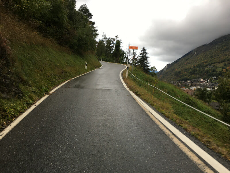 Zwischen Filet und Birchl ging es auf der Rhone-Route durchaus den Berg hinauf.