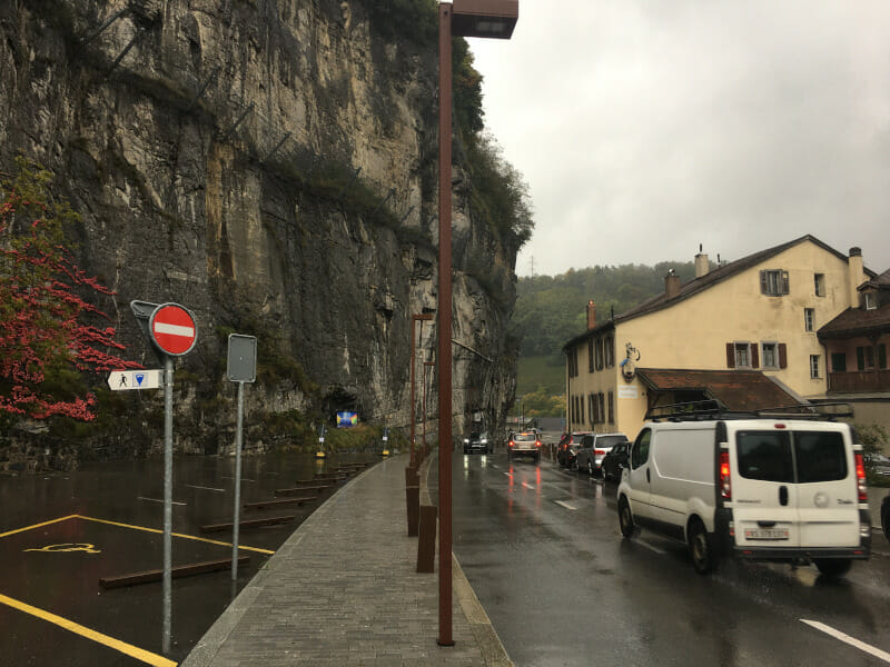 Saint Maurice - Felsen - Rhone-Route