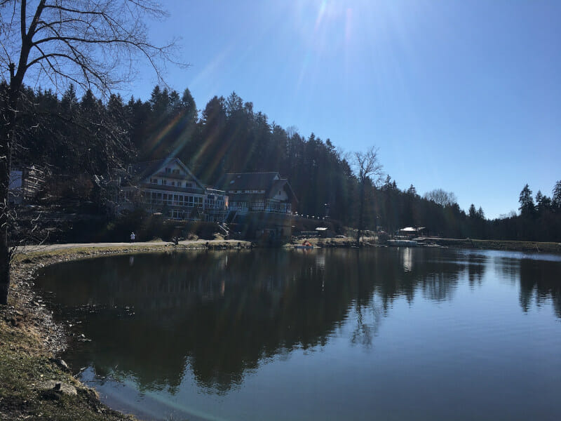 Ebnisee bei Ebni bei Kaisersbach - Radtour Idyllische Straße