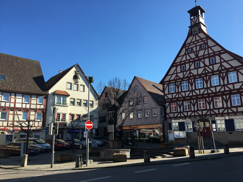 Gaildorf Marktplatz - Idyllische Straße