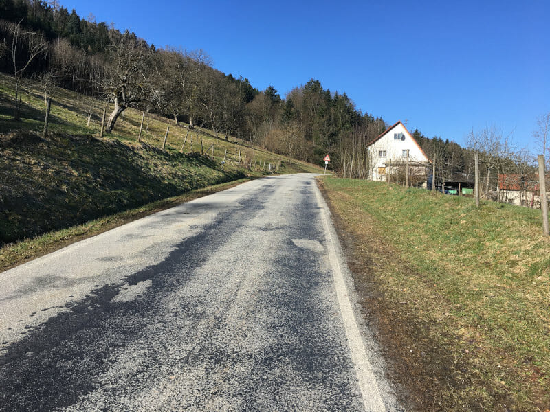 Von Murrhardt zum Siebenknie - Radtour Idyllische Straße