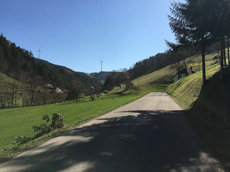Zwischen Mühlenbach und Landwassereck auf dem Schwarzwaldradweg