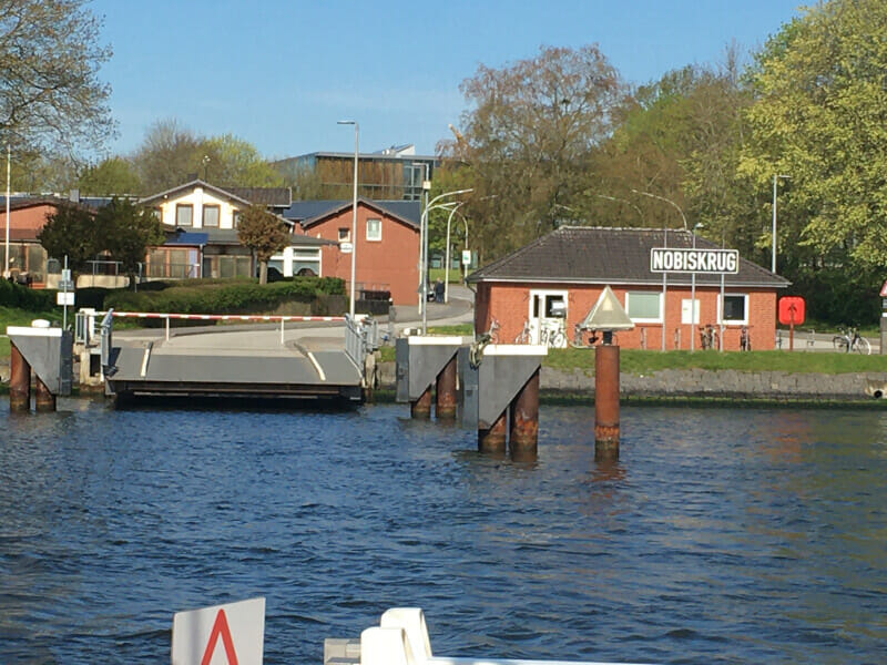 Fähre Nobiskrug am Nord-Ostsee-Kanal-Radweg
