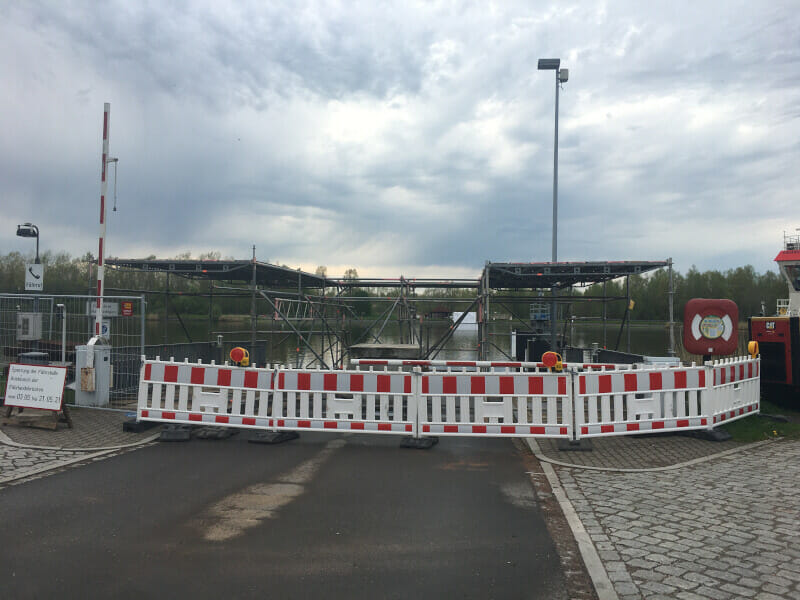 Oldenbüttel - Fähre gesperrt am Nord-Ostsee-Kanal