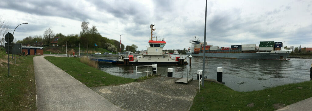 Sehestedt-Süd - Hafen-Panorama - NOK