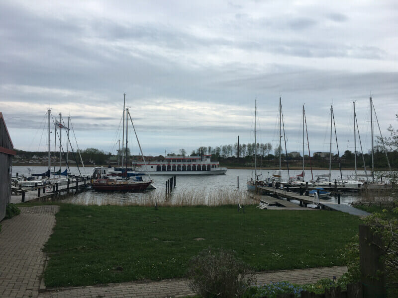 Nordhafen Kappeln am Ostseeküstenradweg.