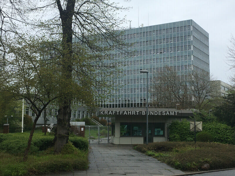 Kraftfahrbundesamt Flensburg. Nahe dem Ostseeküstenradweg.