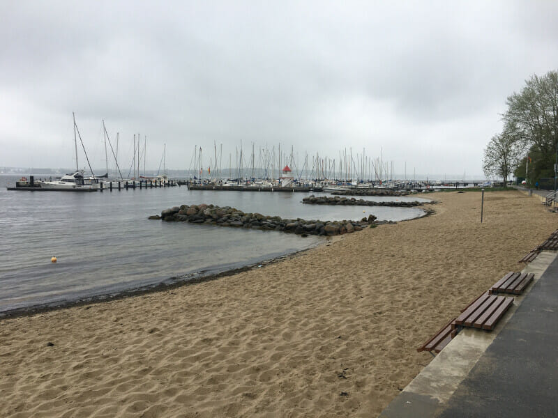 Mönkeberg - Strand an der Ostsee - Ostseeküstenradweg.