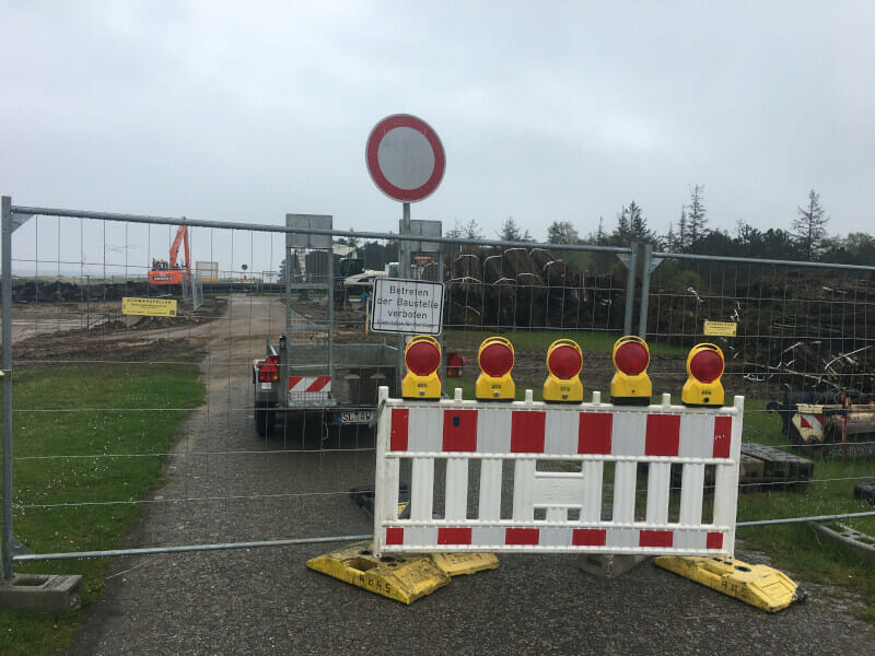 Wendtorfer Strand - Radweg gesperrt.