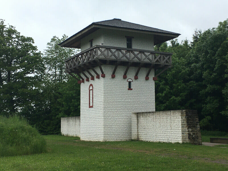 Limesturm bei Osterburken am Limesradweg.