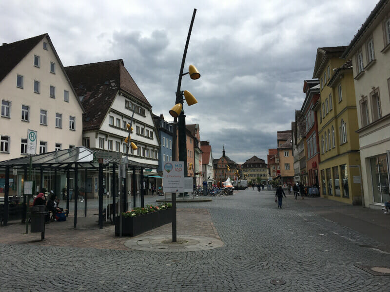 Schwäbisch Gmünd - Innenstadt - Deutscher Limesradweg.