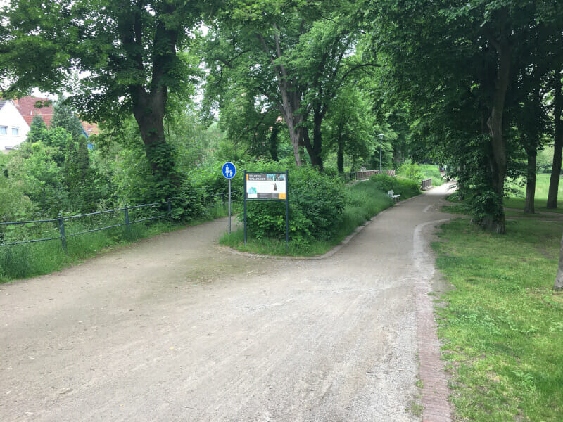 Telgte - der Park an der Ems - Emsradweg