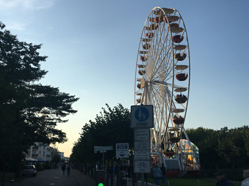 Ahlbeck Riesenrad am Oder-Neiße-Radweg