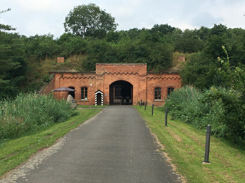 Fort Gorgast in Küstrin-Kietz am Oder-Neiße-Radweg.