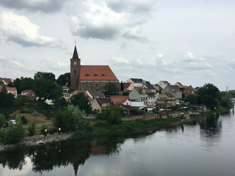 Fürstenberg an der Oder als Ortsteils Eisenhüttenstadt - Oder-Neiße-Radweg.