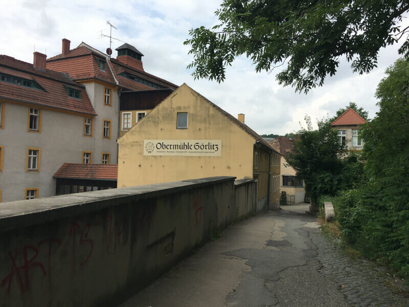 Obermühle bei Görlitz am Oder-Neiße-Radweg.