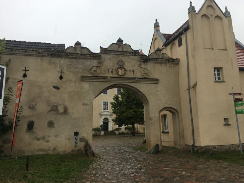Schloss Penkun am Oder-Neiße-Radweg.
