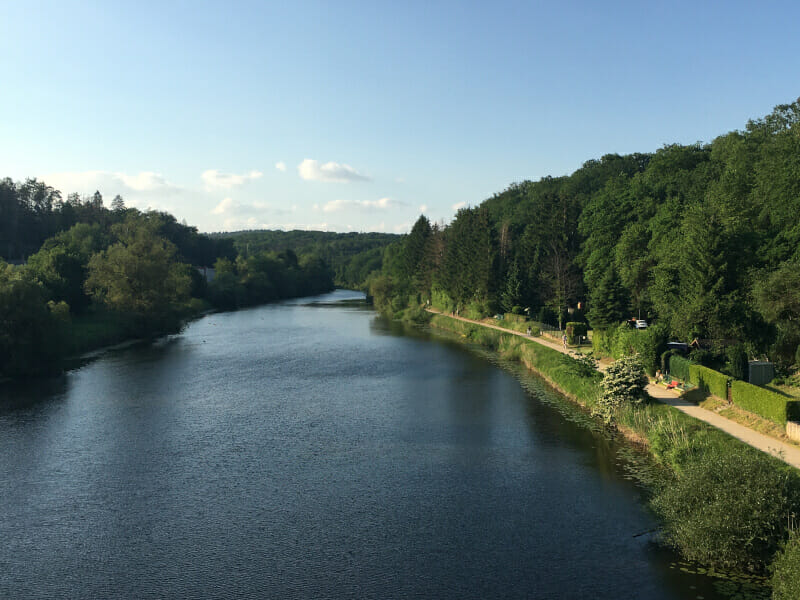 Lahnblick in Villmar - Lahnradweg.