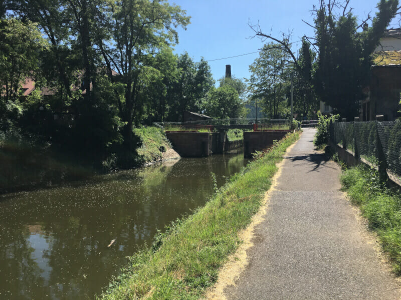 Lahnradweg bei Nievern.