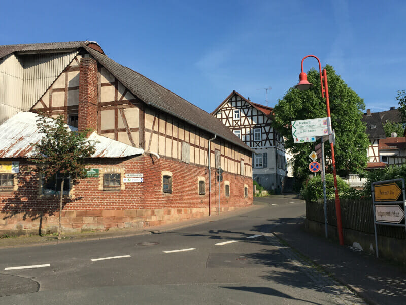 Lahntal-Caldern am Lahnradweg.