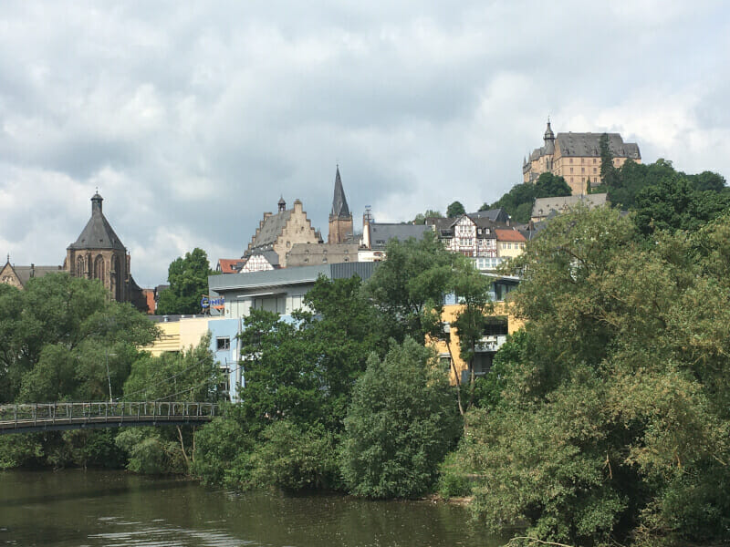 Marburg an der Lahn - Am Lahnradweg.