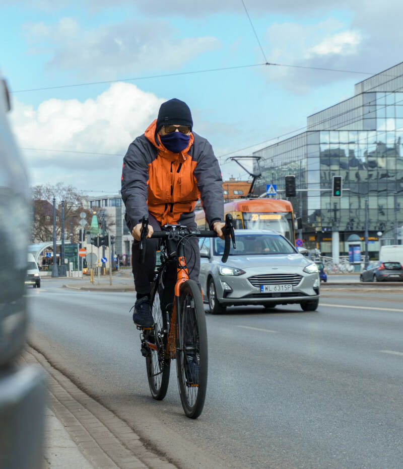 Fahrrad Auto - Weghupen nicht erlaubt.