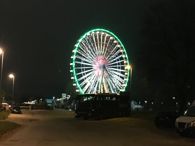 Riesenrad von Kreuzlingen aus gesehen am Bodenseeradweg - Umrundung 2021.
