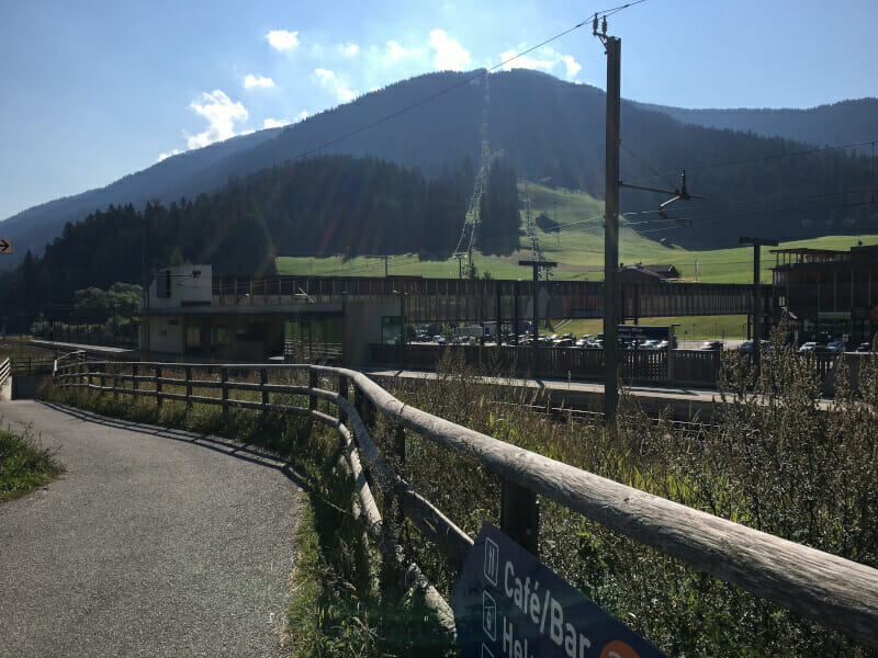 Obervierschach - das Skigebiet "Drei Zinnen" am Drauradweg.