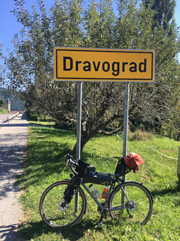 Dravograd Ortsschild.