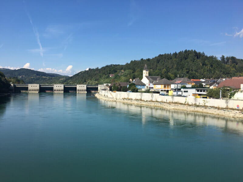 Lavamünd an der Drau und am Drauradweg.